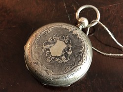 Biedermeier keyed silver men's pocket watch circa 1860 2.