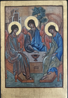 Gősi Adrienne zsűrizett ikon másolat: Szentháromság 15. sz.  26x18cm