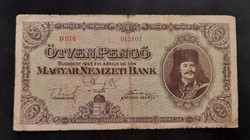 Worn 50 pengő 1945, g.