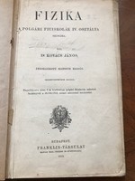 Dr. Kovács János-Fizika címmel,1912-es kiadás,viseletes állapotban.Bp. Franklin-Társulat