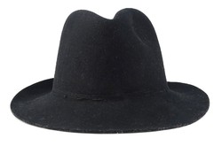 1H233 Régi elegáns fekete kalap
