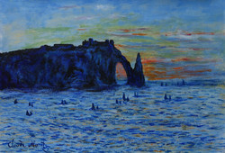 Claude Monet - Szikla Bretagne-nál
