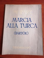 Mozart: Marcia alla Turca ( Török induló )  Zongora kotta1952