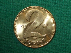 2 Forint 1986! Only 30,000 pieces. ! It was not in circulation! It's bright! The rarest is 2 forints!
