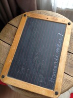 Old teutonia wooden framed chalkboard
