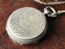 Silver key men's pocket watch circa 1870
