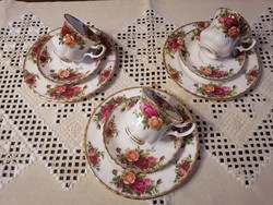 Royal Albert Old Country Roses kávés - reggeliző triók