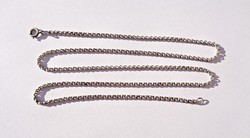 55.6 Cm. Long, 2 mm. Wide silver necklace