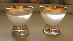 Likőrös üvegpoharak (3 db.) (kb. 5 cm)