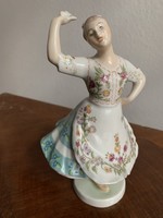 Zsolnay balerina porcelan