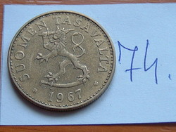 Finland 50 pence 1967 s 74.