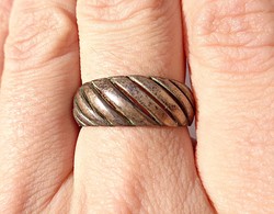 Openwork pattern 900 silver ring