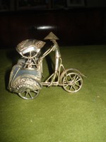 Silver-plated rickshaw
