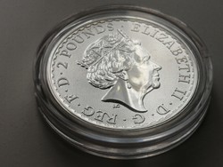 EZÜST Angol 2 font 999 ezüst 2020 Elizabeth One ounce silver