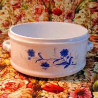 Piece of antique porcelain food container, elbogen