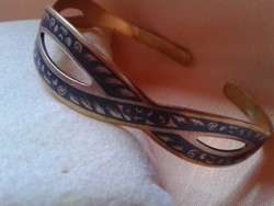 Niello, tulle gilded silver bracelet.Flawless