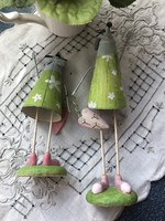 Two little metal mice - spring decoration