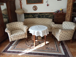 Antik szalon ülőgarnitúra szófa kanapé 2 fotel