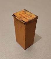 Ritka, antik, katonai célú gyógyszeres, orvosi (Cocain. salzsaur. felirattal) pléh doboz eladó