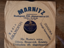 Wounded Miklós shellac gramophone record.