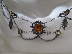 Antique silver necklace / collie