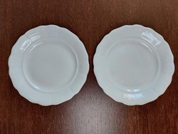 Régi KP porcelán indamintás lapos tányér 2 db