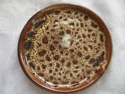Antik ocelot mintájú gmundner  porcelán tányér, tálka