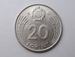 Hungarian 20 forint 1983 coin - Hungarian metal twenty 20 ft 1983 coin