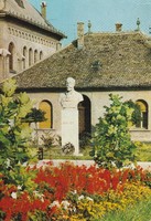 Retro képeslap - Komárom, Jókai Mór szobra (Szandai Sándor, 1903)