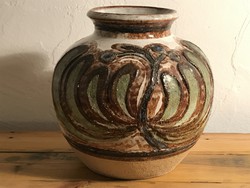 Modern danish design vase soholm rare danish design vase with floral pattern vase
