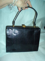 Vintage lizard leather handbag