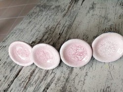 Porcelán vintage stílusú fogantyúk 4 darabos szett pink - kék