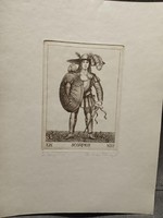 Artner margit: scorpion (zodiac sign), etching