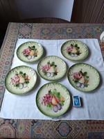 Dessert plates with fruit decor fischer emil budapest