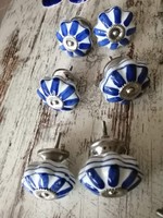 Set of 6 pieces of porcelain vintage style handles