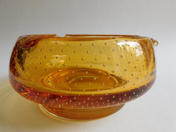 Galliano Ferro Murano - Designer buborékos üveg hamutál