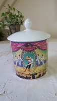 Beautiful scenic bavaria, porcelain, biscuits with candy lid storage