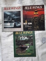 Repülőgépes fedélzeti magazinok 1984-1985 Blue Wings FINN AIR 3db, és TAROM 1db