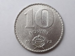Hungary 10 forint 1972 coin - Hungarian metal ten 10 ft 1972 coin