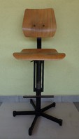 Bosch típusú támlás szék, állítható magasságú varró ipari szék, műhely szék, forgószék