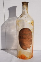 Meinl Gyula régi étolajos üvegpalack eredeti címkével