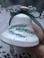 Christmas ceramic bell with fir tree