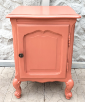 Vintage provence shabby chic neo-baroque painted dresser, bedside table
