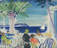 János Vaszary - French Riviera - reprint