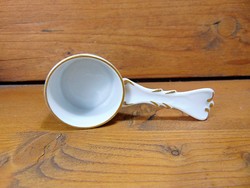 Gilded snow-white Herend spoon