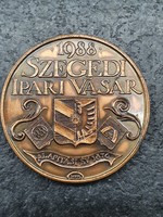 Szegedi Ipari Vásár érem 1988