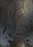 László Mednyánszky - winter evening - reprint