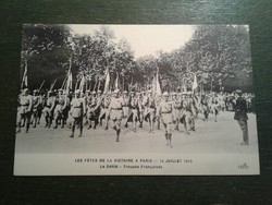 World War I French postcard victory parade