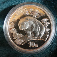 3 db Ezüst érme 10 Yuan sorozatból