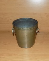 Old metal ice cube ice bucket (23 / d)